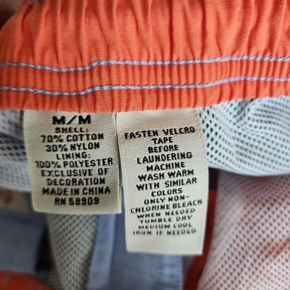 Cremieux Men's Medium Colorblock Patchwork Board Shorts Cargo Pockets Swimwear - Picture 2 of 13